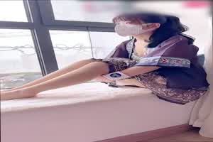 蜜桃酱 古风少女服侍老爷深喉舔屌活一级棒，怼着粉穴猛操  背景图片