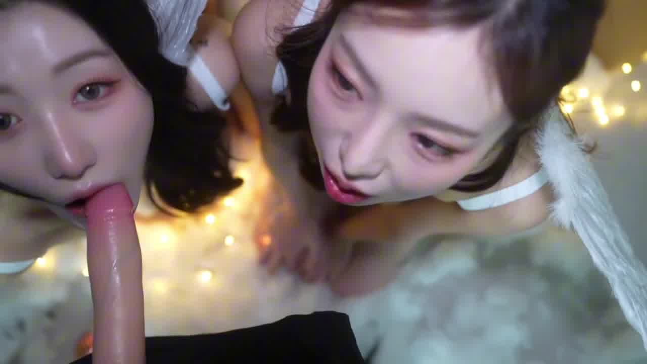  【目前韩国最火的网黄姐妹花】这俩颜值真的是封神啊，爆杀国内的一众网红脸，超近距离拍脸也很完美 的剧照7